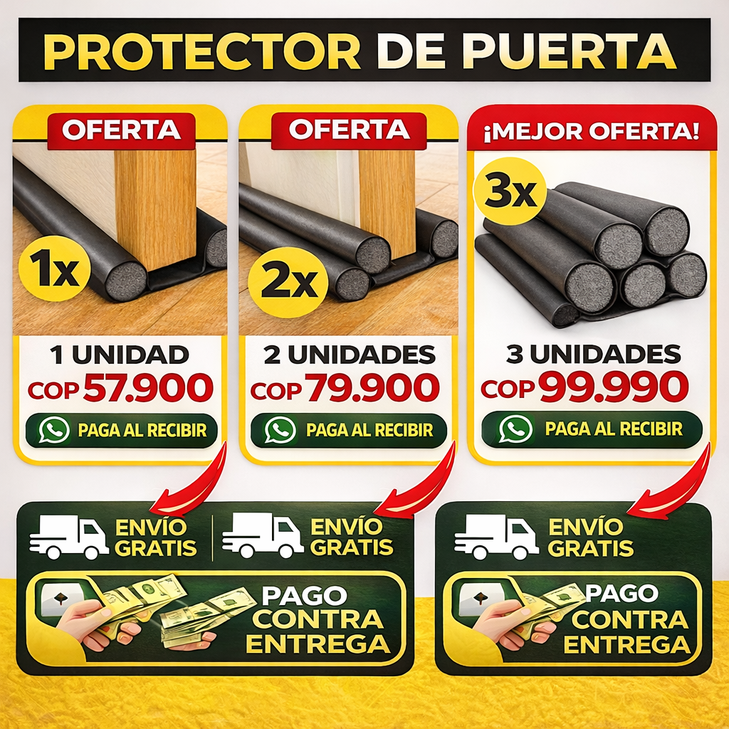 Sella el espacio bajo tu puerta y bloquea insectos, polvo y viento